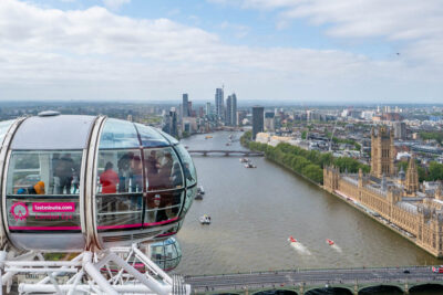 Vue sur Londres depuis la capsule du London Eye