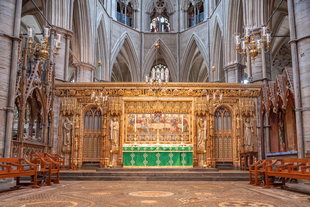 autel de l'abbaye de Westminster